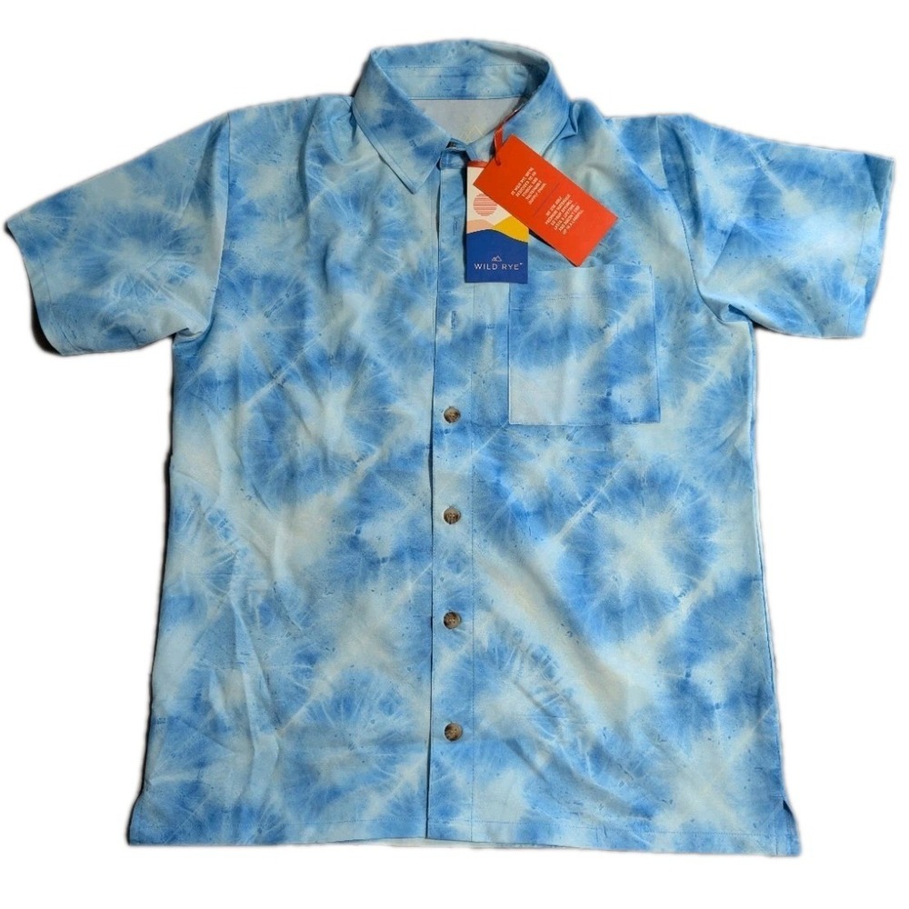 Wild‎ Rye Lucy Party Shirt Tie Dye Button Up Outdoor Hiking Women NWT Size 6